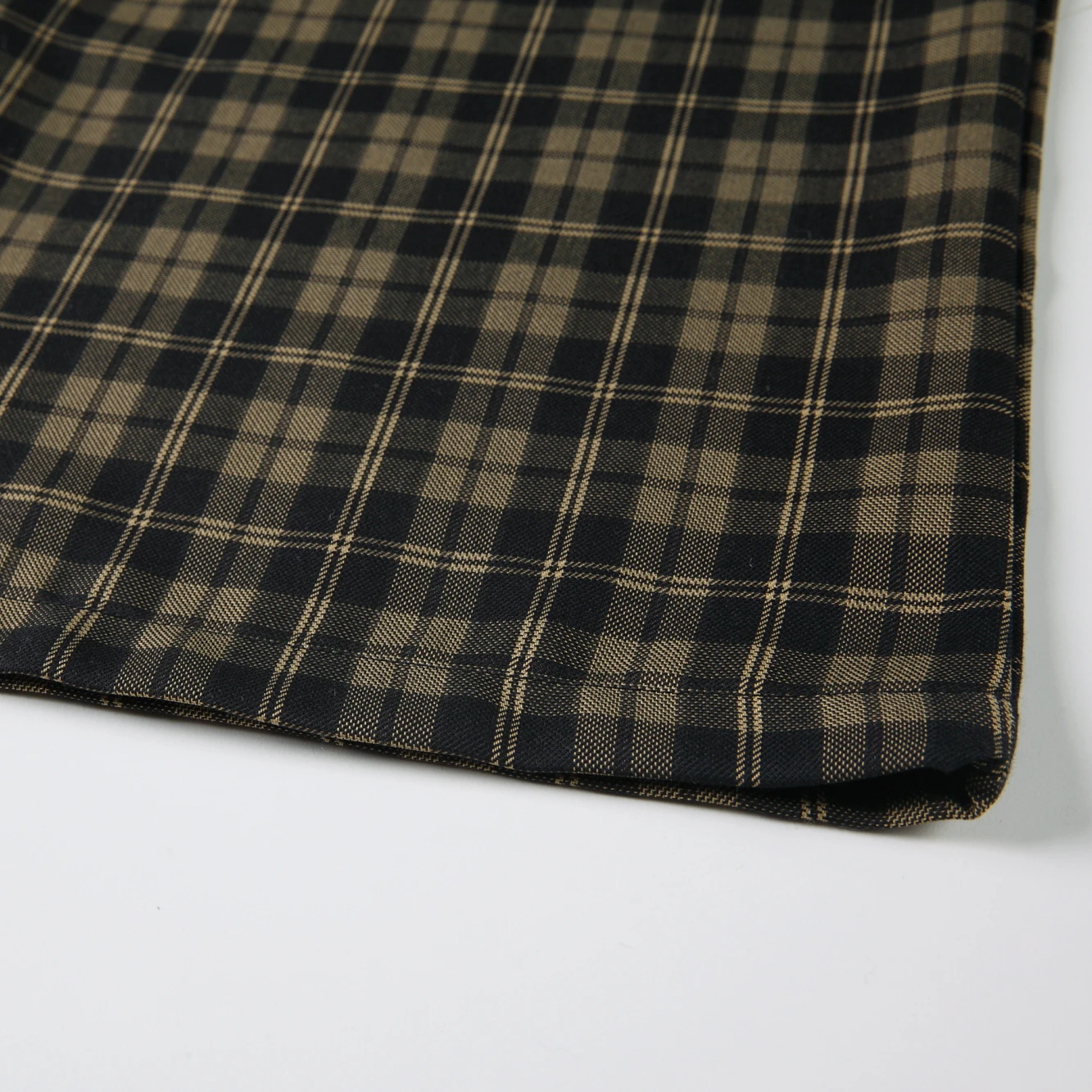 women sets plaid mopping jumpsuits long sleeve stand collar white shirts retro females 2 pecs vintage streetwear spring harajuku free global shipping