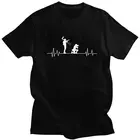 Фотограф сердцебиение футболка для мужчин из хлопчатобумажной ткани, раздел-футболки, стильная футболка с короткими рукавами фотографии Камера футболка приталенная одежда