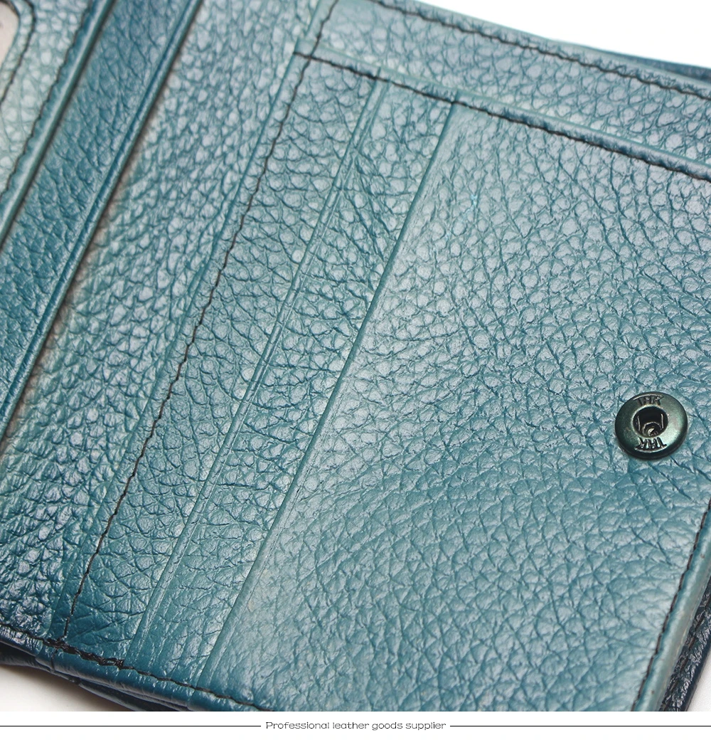 Natural Leather RFID Blocking Men's Top Layer Leather Brushed Wallet Handmade Retro Wallet Pure Leather Leather Coin Purse
