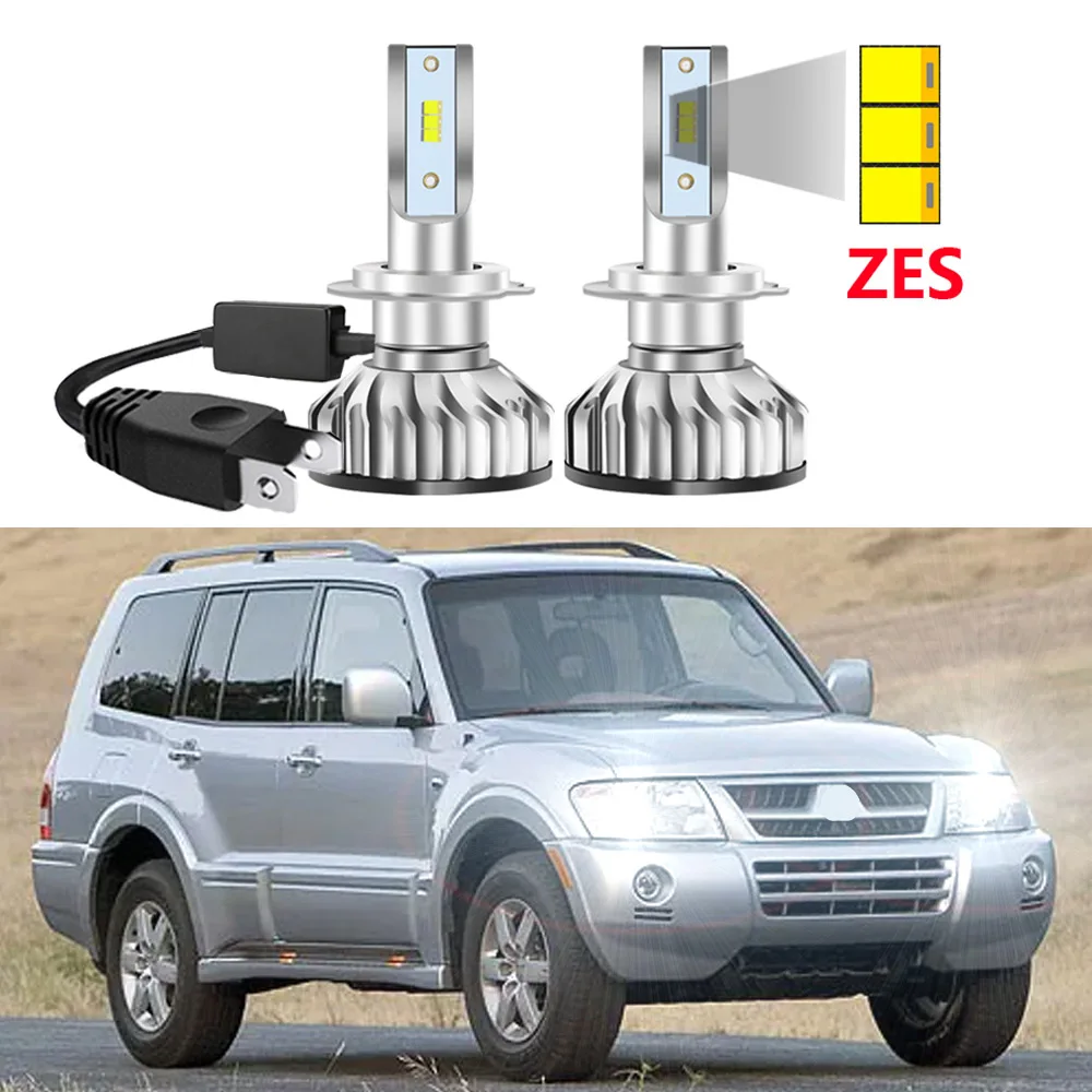 

2 шт., Автомобильные светодиодные лампы для фар Mitsubishi Pajero Montero Shogun V80 NP NS NT NW NX 2006-2021