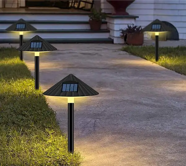 Светодиодная лампа для лужайки на солнечной батарее уличный водонепроницаемый