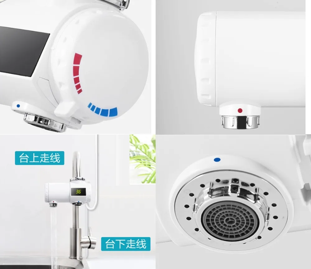 Xiaomi 3000 Вт Электрический кран мгновенный нагреватель воды кран холодного нагрева IPX4 водонепроницаемый для Дома Ванная комната Кухня