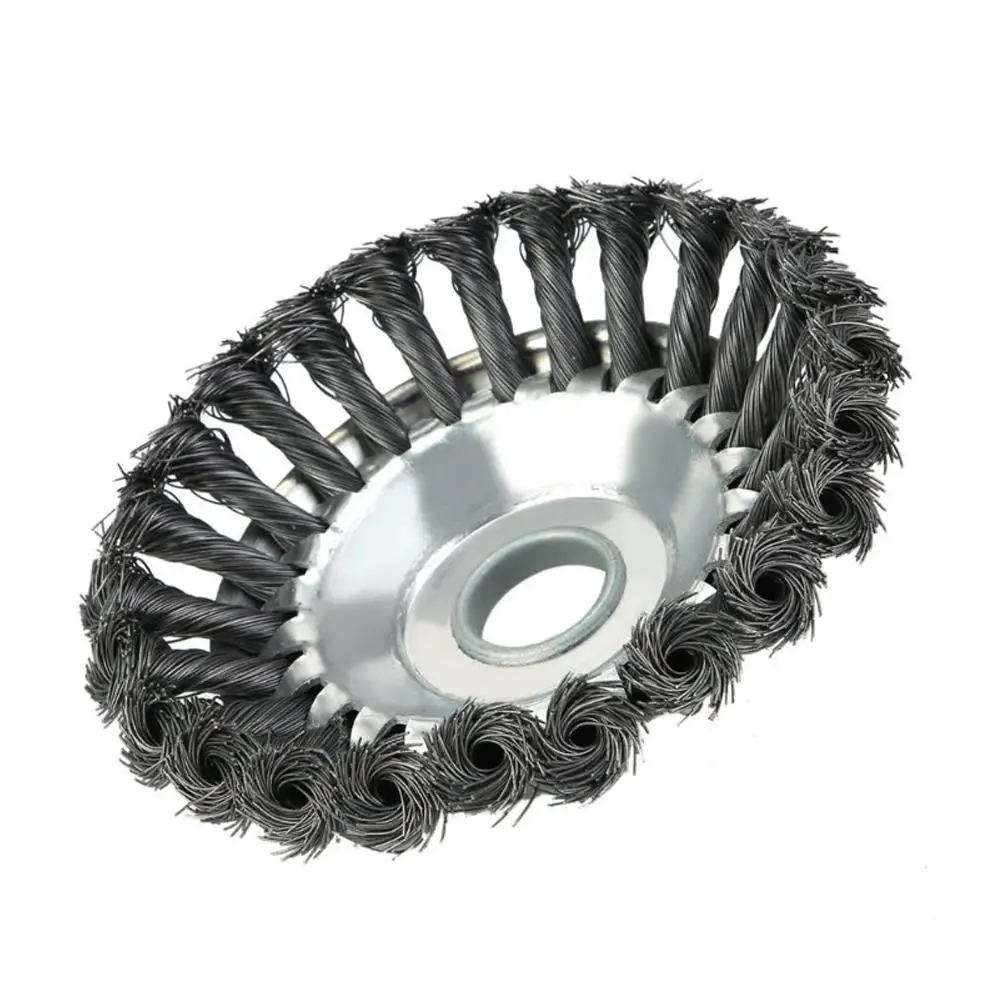 6 дюймов стальная проволочная колесная щетка ручная газонокосилка работающая на