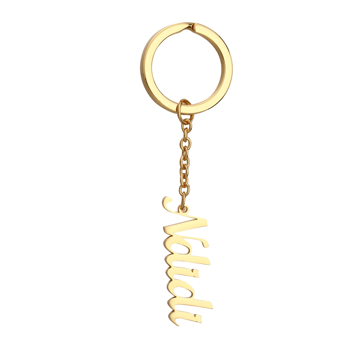 

Custom Name Initials Stainless Steel Keychain Customized Letters Pendant Wedding Monogram Keyring Diy Jewelry Gift Key Chains