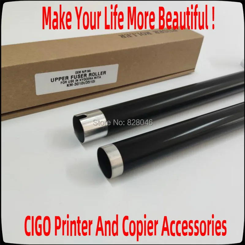 Фото Верхний ролик термоэлемента для принтера Copystar CS kyocera TASKalfa 3010i 3011i 3510i 3511i, 3010 3011 3511 Ролик нагревателя, 10 шт №5