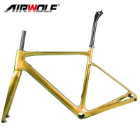 light carbon gravel bike frame cyclocross bicycle frameset disc 160mm bb386 max wheels size 70040c road bike frame carbon aero