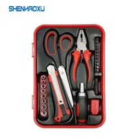 hand tool set pliers screwdrivers sockets knives scissors 32 kit home diy general household