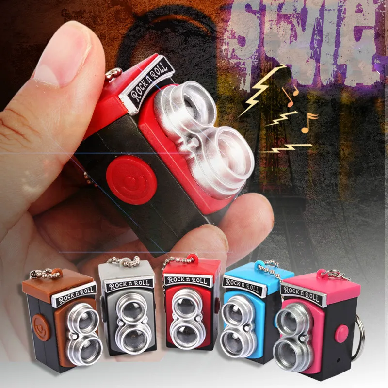 10 шт./лот светодиодный светящийся звук Ретро камера аварийное портативное