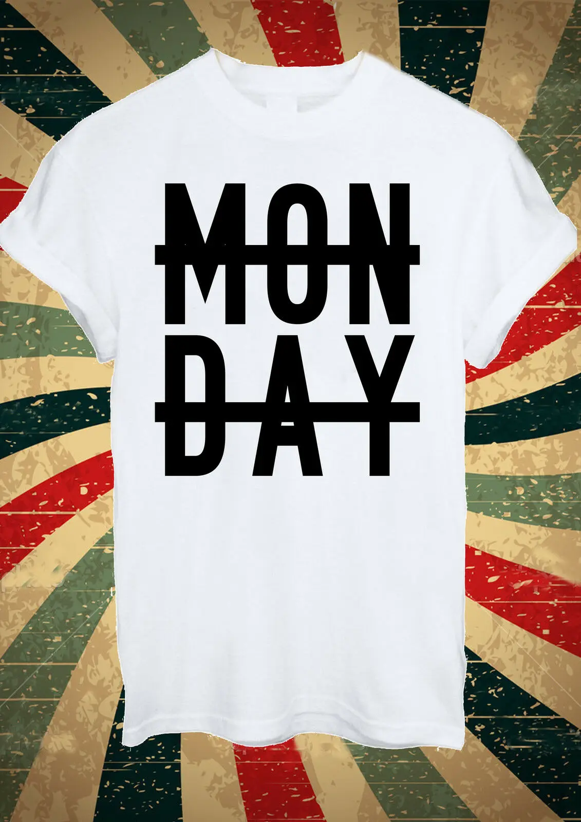 В в с надписью &quotMonday&quot стиле унисекс 1367 |