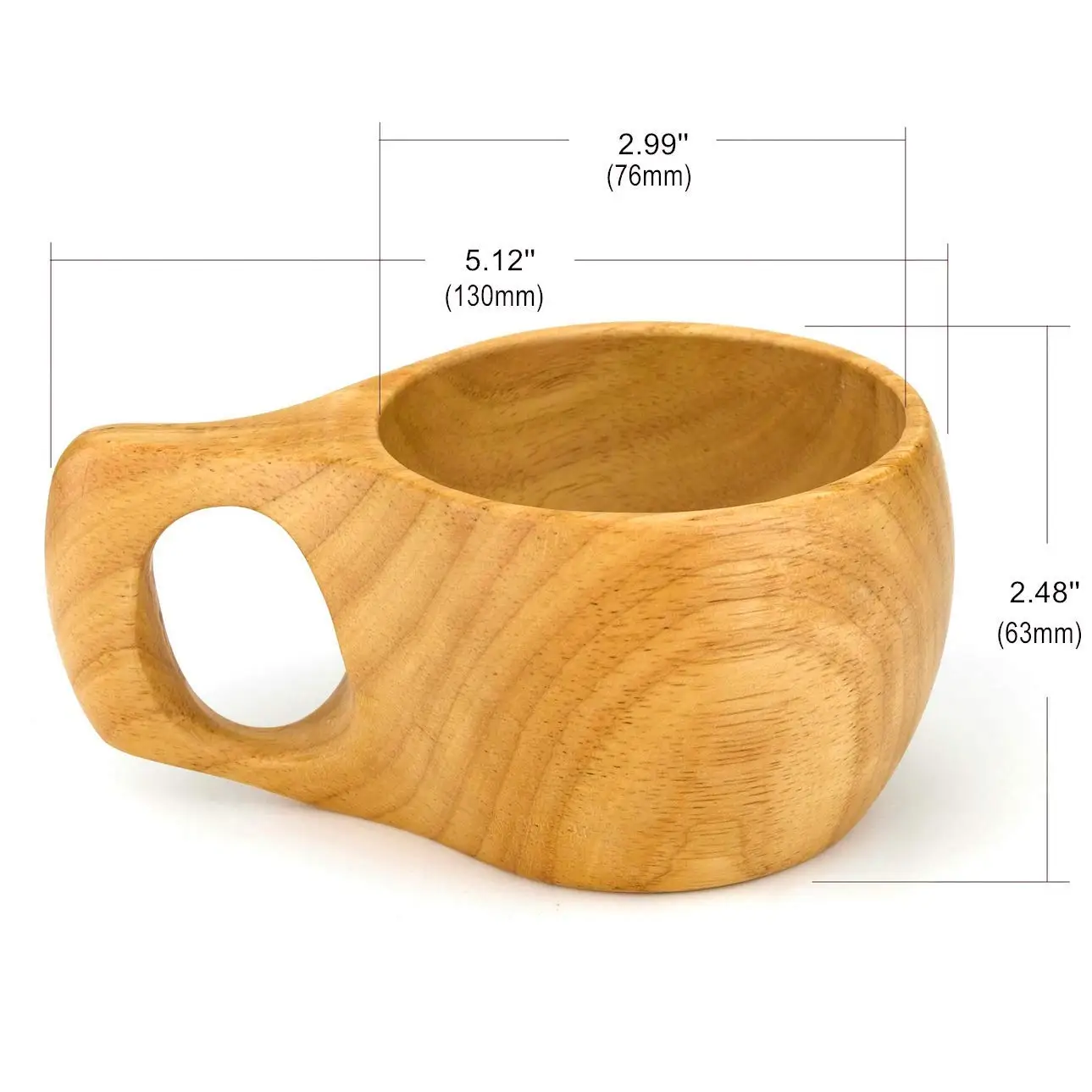 Деревянная кружка чайная чашка новые кофейные кружки-Rubberwood | Дом и сад