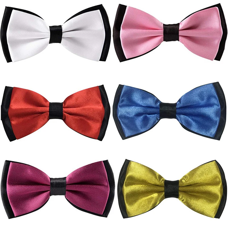 [LJ04] Мужские благородные высококачественные костюмы из атласа с бантом ручной