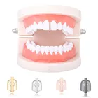 2020 хип-хоп панк золотые Зубные коронки верхние и нижние грили зубные Рот Зубы колпачки Косплей вечерние зубы рэпер ювелирные изделия в подарок