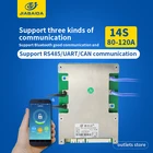 JBD 14S BMS 48 в Bluetooth с одинаковым балансом портов Smart BMS 80A 100A 120A для литиевой батареи