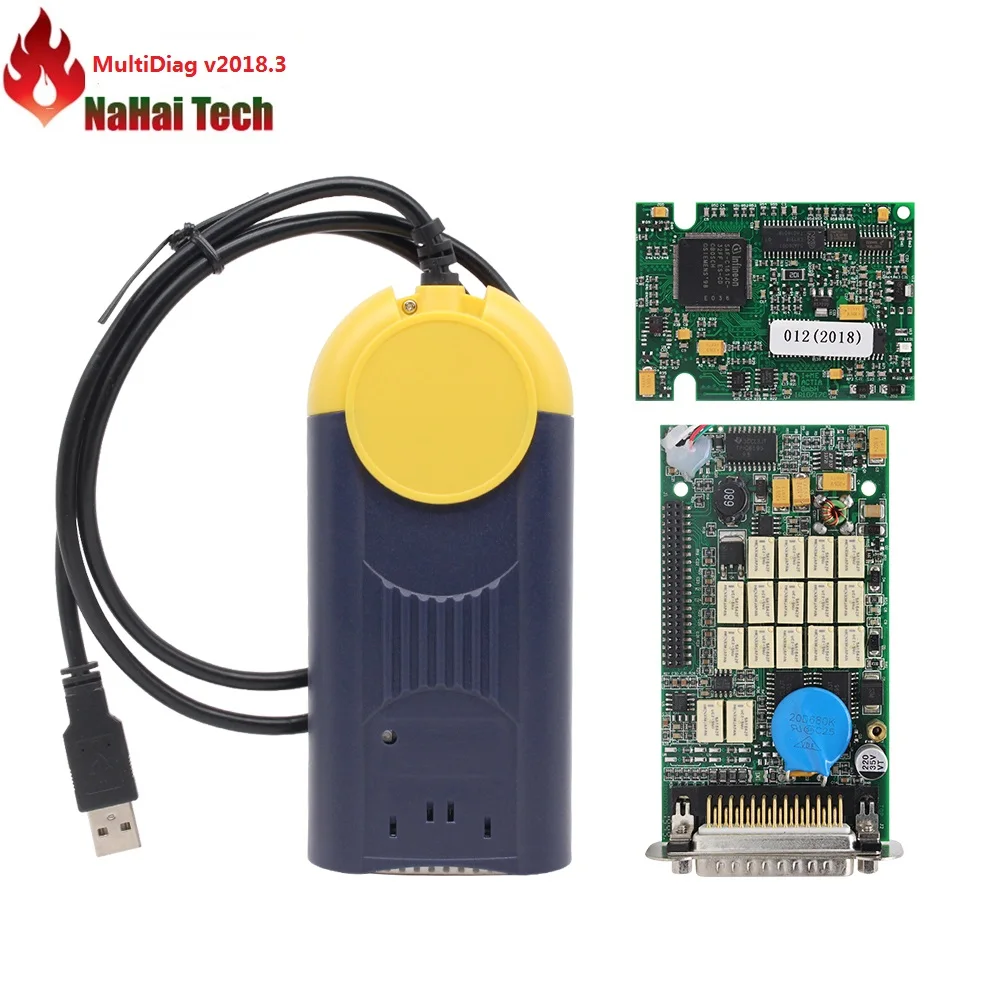 MultiDiag Actia Multi di @ g OBD2 сканер V2018.3 мульти диагональ J2534 пропуск через устройство