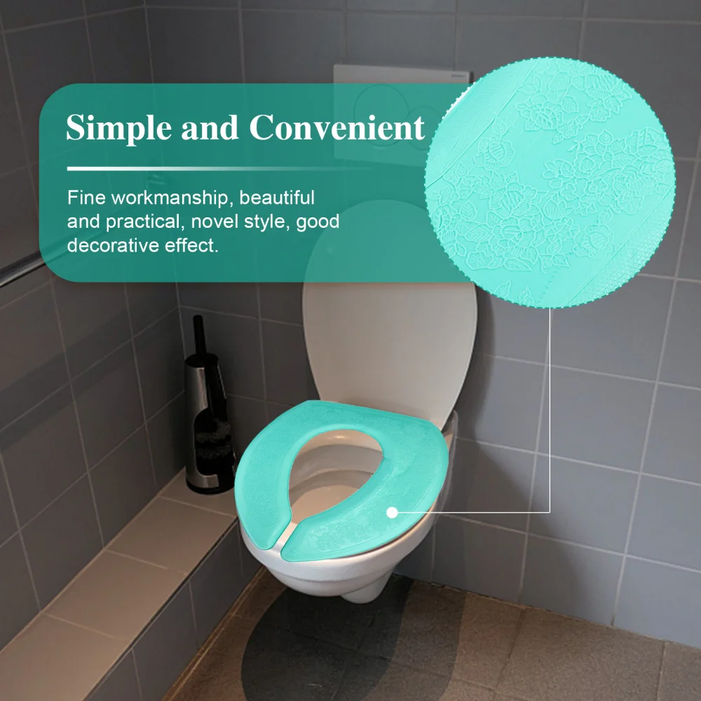 

Toilet Seat Cushion Water-proof Toilet Seat Pad Self-adhesive Pedestal Pan Pad