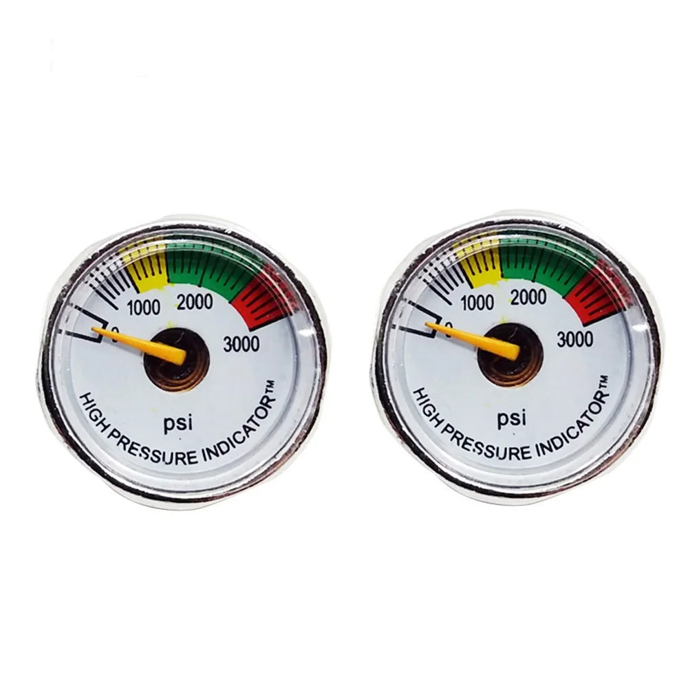 

20PCS Pressure Gauge 3000psi Mini 25mm Thread 1 / 8np High Pressure Air Valve