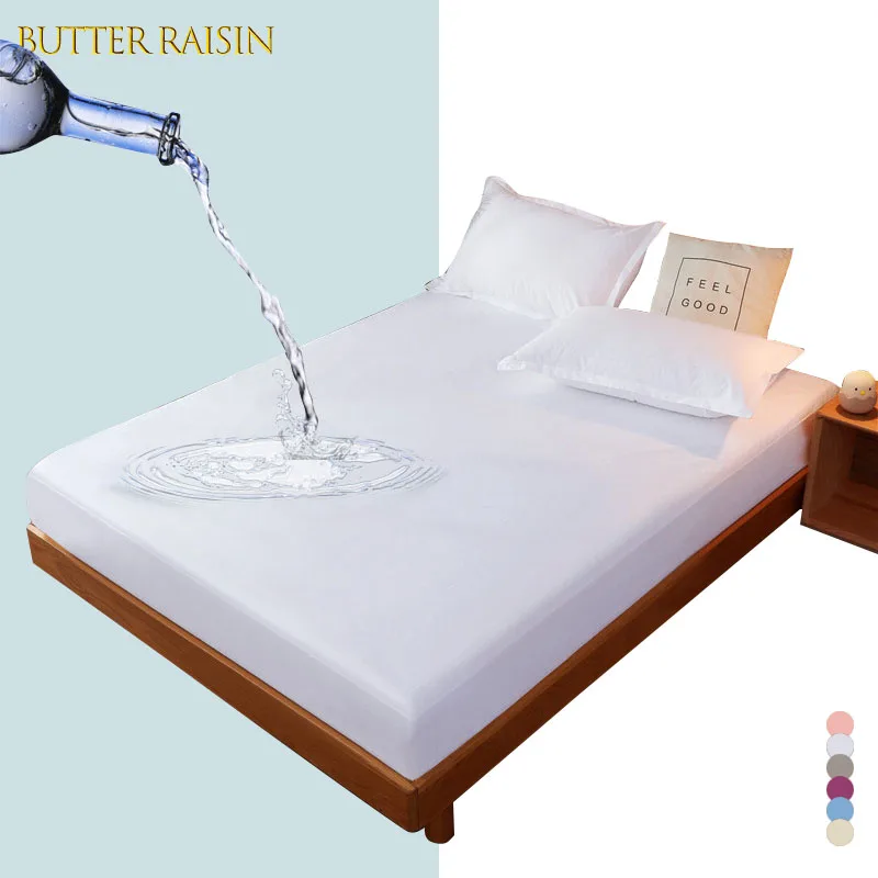 Водонепроницаемый матрац подкладка эластичная натяжная простыня, 6 цветов, водонепроницаемый чехол для матраса против пыли, защита для мат...