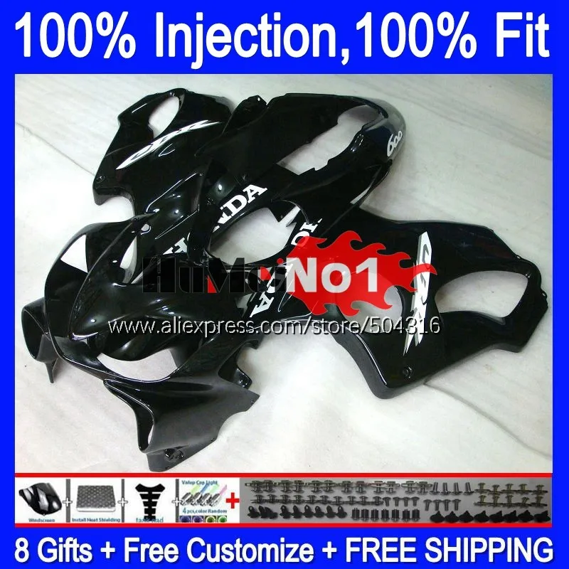 

Injection Body For HONDA CBR 600 F4 FS CC 600F4 600CC 600FS 153MC.117 CBR600F4 99 00 CBR600 F4 1999 2000 OEM Fairing gloss black