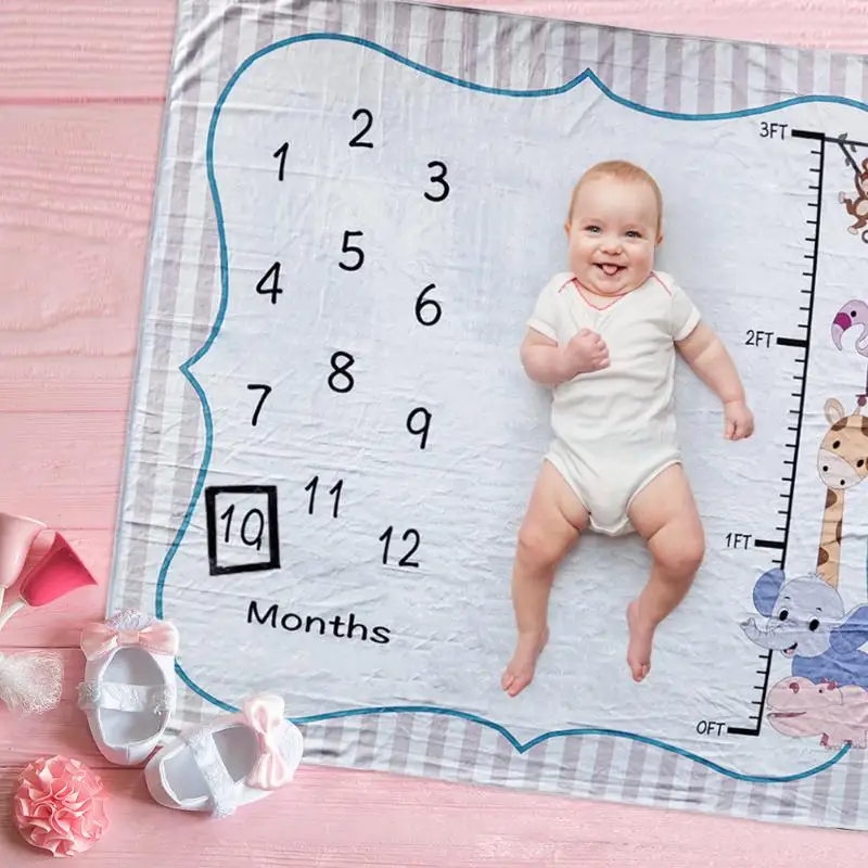 

Младенческая Детская фотография Реквизит одеяло коврик новорожденный веха фон ткань