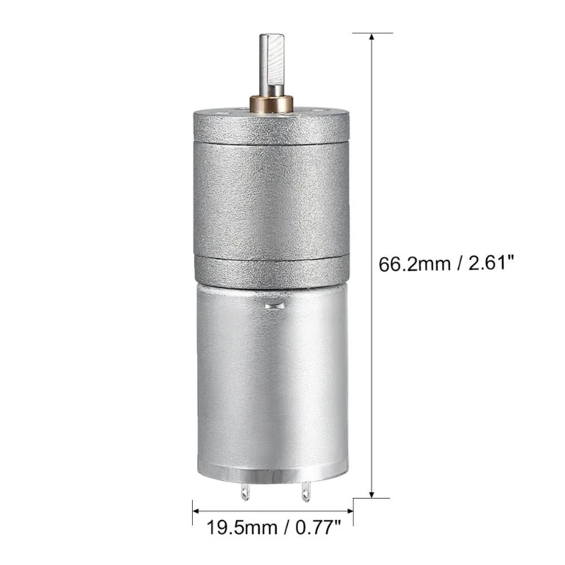 JGA25-370 DC 6V 12V 24V Motor Gear ed электродвигатель с высоким крутящим моментом