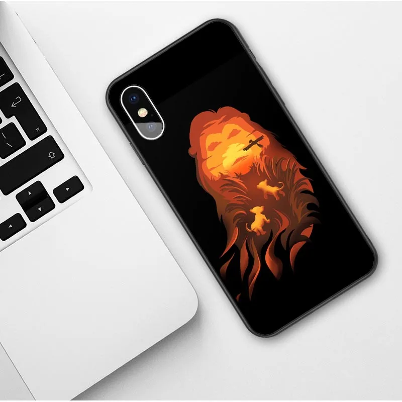 TPU Король Лев Simba nala силиконовый чехол для телефона чехол для iPhone 7 8 6s Plus X XS MAX 5S SE XR 11 Pro Max мягкий чехол - Цвет: TPU
