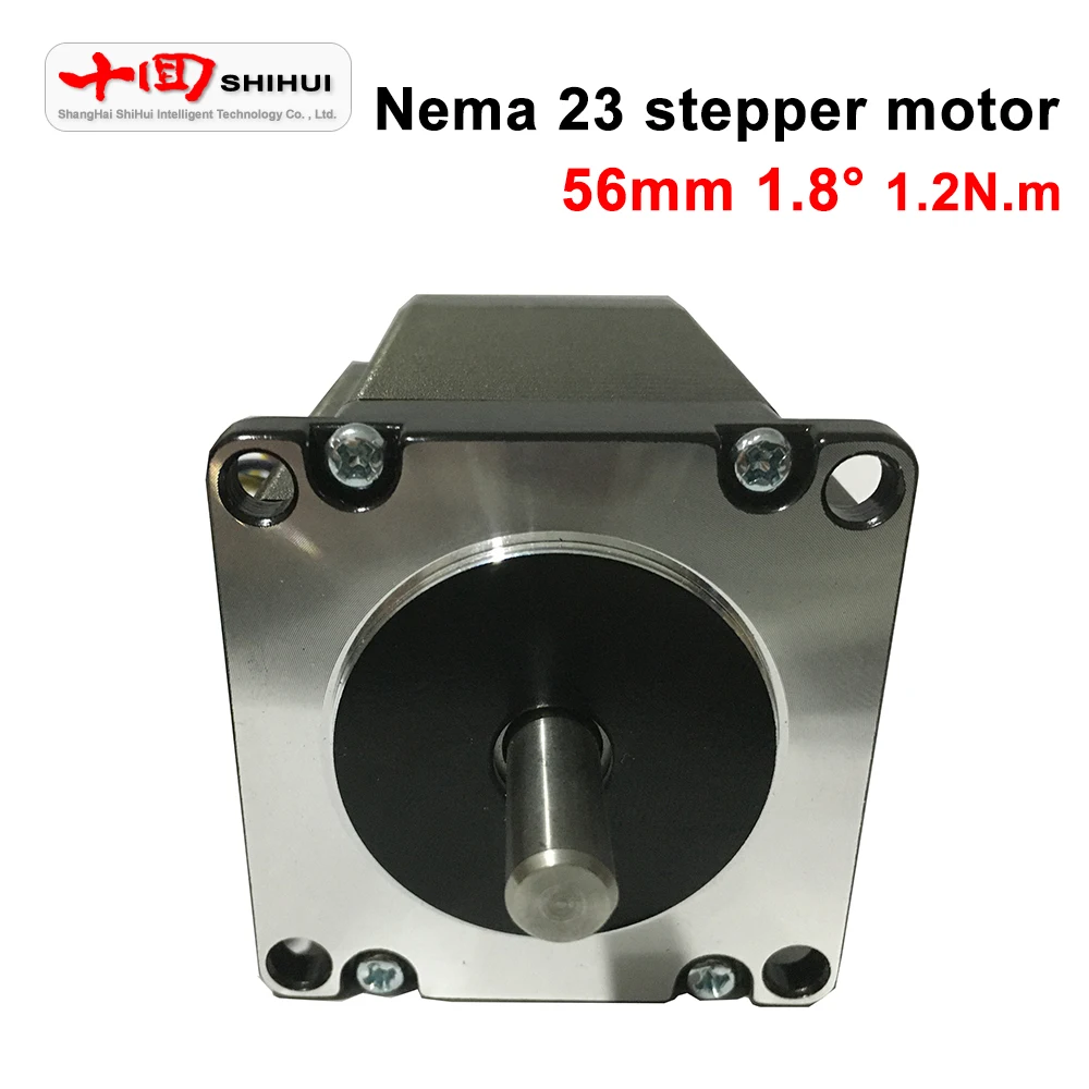 Nema 23 57 шаговый двигатель 2 фазы 4 привести 6 35 мм/8 мм один/двойной вал 1.2N.m 56 3A DC мотор