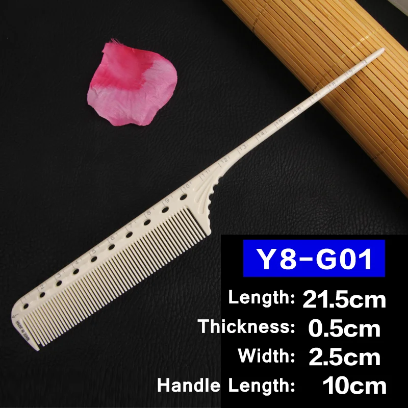 

12 Styles Prol Hairdressing Comb Barber Cutting Hair Comb Anti Static Salon Hair Styling Tools Hairdresser Measure Comb G0304