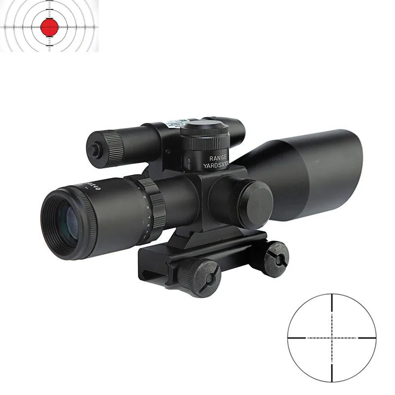 Охотничий Прицел 2 5 10 оптика из настоящего волокна лазер красный зеленый с