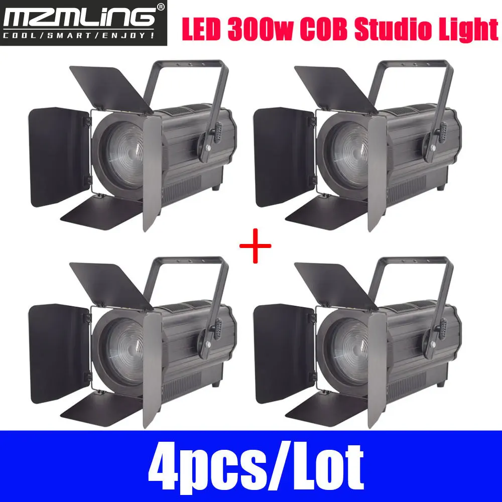 4 шт./лот LED 300w COB белый/теплый белый студийный свет DMX512 Par Light сценический DJ/бар
