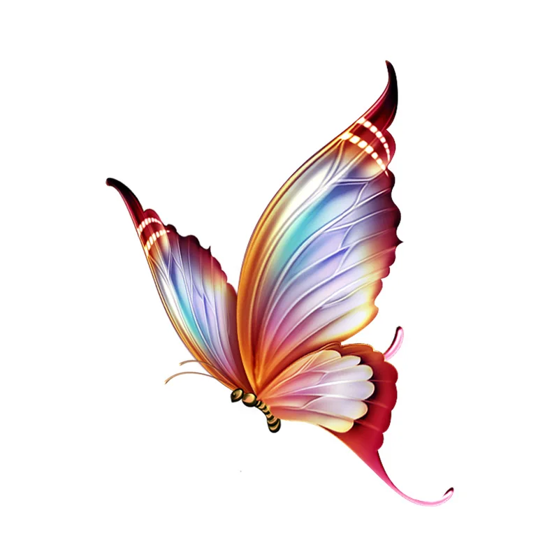 

Fashion Cartoon Butterfly Symphony Car Sticker Animal Decals PVC Decoration Accessories High Quality Waterproof Decal 15*12cm