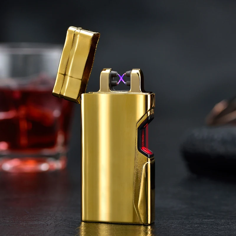 

USB Rechargeable Lighter Windproof Plasma Flameless Electric Lighter Infrared Induction Smoking Accessories Cigarette Lighter