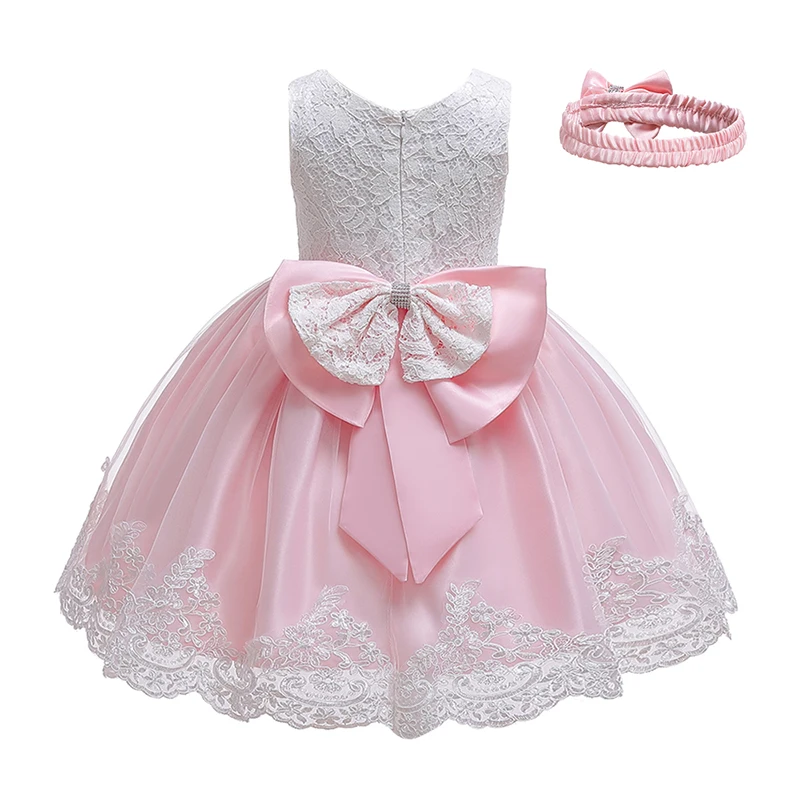 

Hair Accessories Kids Dresses for Girls Suit Perform Stage Princess Dress Cute Party Four Seasons Trend Children Clothes 3-10Y