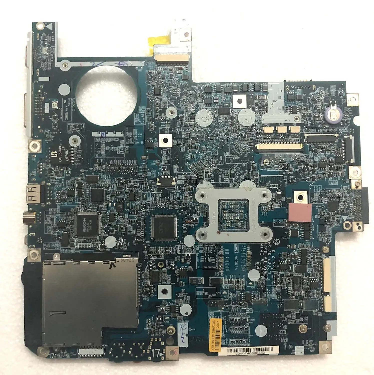 MB.AK302.003 ICW50 L10 LA-3581P For ACER 5520G Laptop motherboard MBAK302003 Mainboard 100%tested fully work | Компьютеры и офис