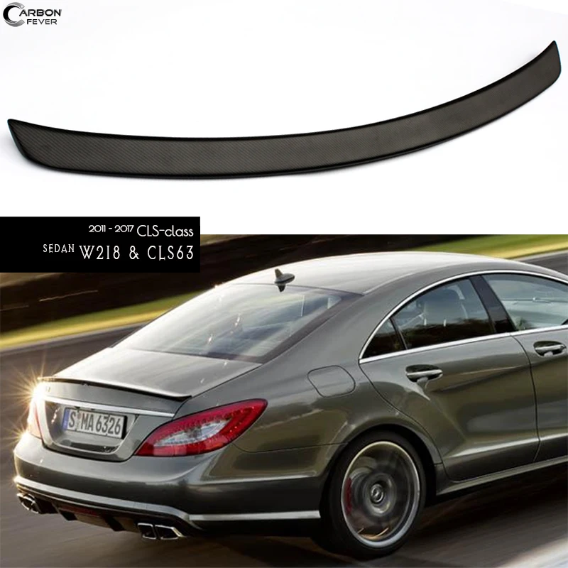 Задний спойлер W218 из углеродного волокна крыло багажника для CLS класса CLS300 CLS350