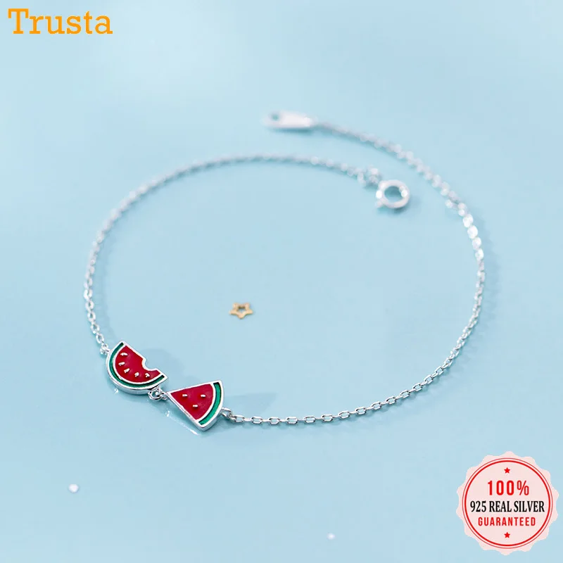Trusta 925 пробы серебряные модные милые миниатюрные симметричные 5 мм X 5 мм красные серьги-гвоздики в виде яблока подарок для школьниц, детей, леди DS605