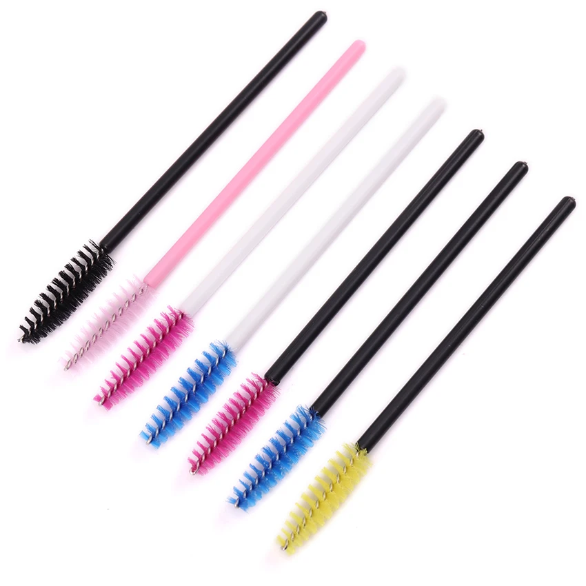 50 шт щетка для ресниц Макияж щеточки Одноразовые Тушь палочки Аппликатор ресницы