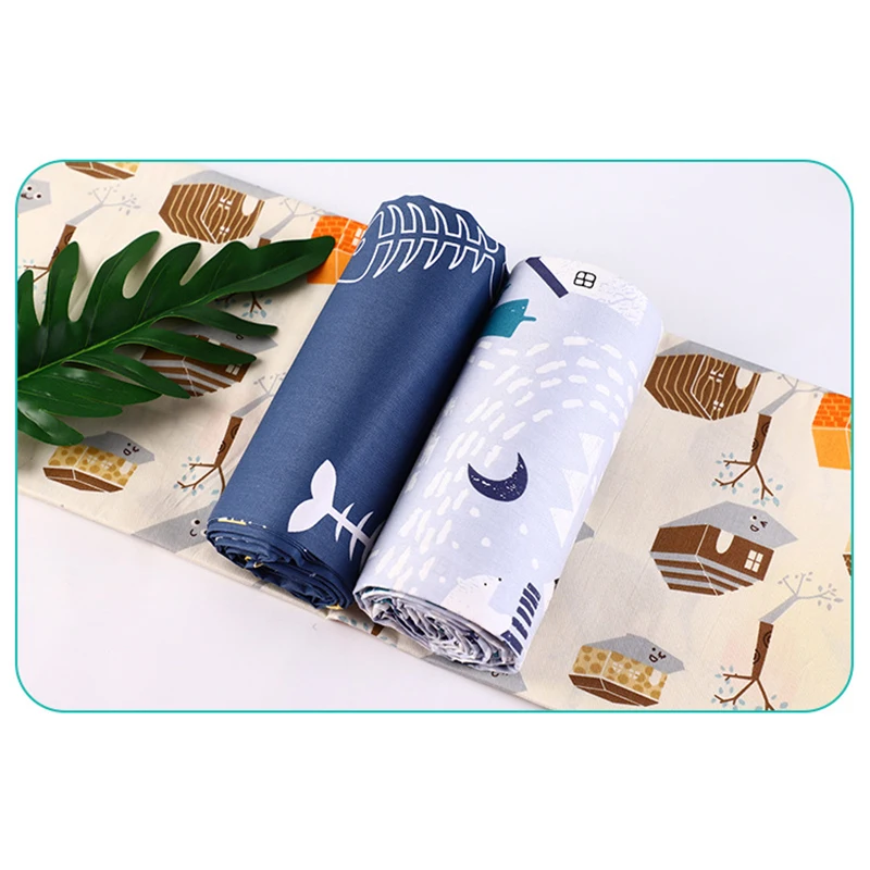 

Cartoon Fawn Printed Fabric Cotton Twill Patchwork Quilting Cloth For Baby Child DIY Bedding Sewing Fabrics For Cushion Textile