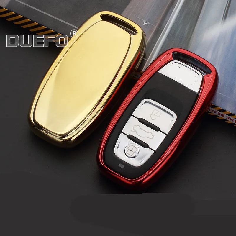 Мягкий ТПУ чехол для автомобильного ключа AUDI A4 A5 A6 B6 B7 B8 A7 A8 Q5 Q7 R8 TT S5 S6 S7 S8 A8L SQ5