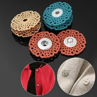 4pcs invisible snap buttons metal concealed buttons snowflake hollow small fragrant coat windbreaker jacket accessories