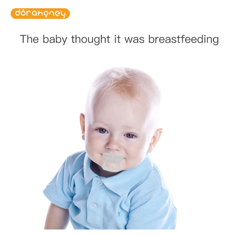 

2 Style Baby Pacifier Infant Transparent Nipple Kids Safe Baby Feeding Accessories Toddler Silicone Pacifier Flat Round Nipple