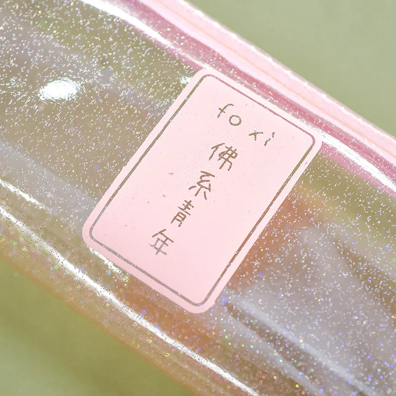 Пенал прозрачный С КАКТУСОМ школьный чехол для карандашей и ручек