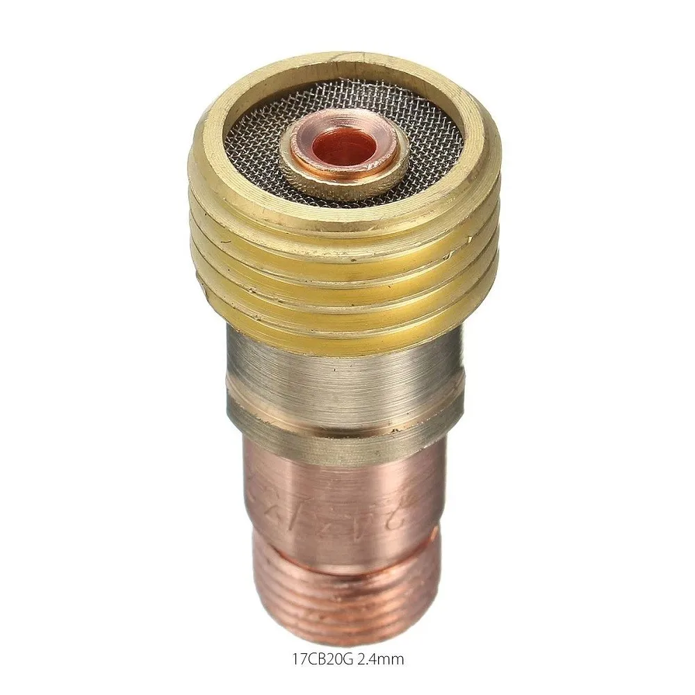 

Collets Body Stubby Gas Lens Gas Lens Mesh Connector Used For TIGWP PTA DB SR WP 17 18 26 Torch Welding Device Parts