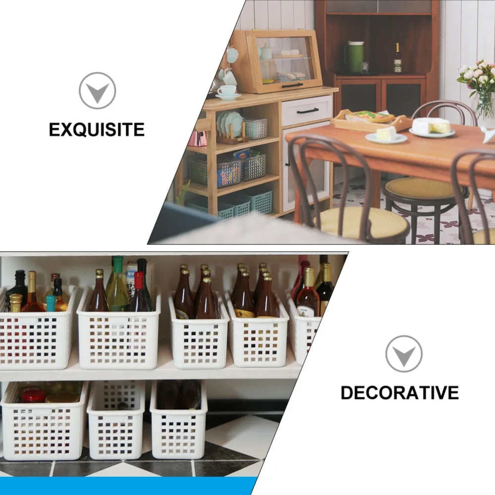 

2Pcs Mini House Adornment Mini Storage Container Miniature Model (Random Color)