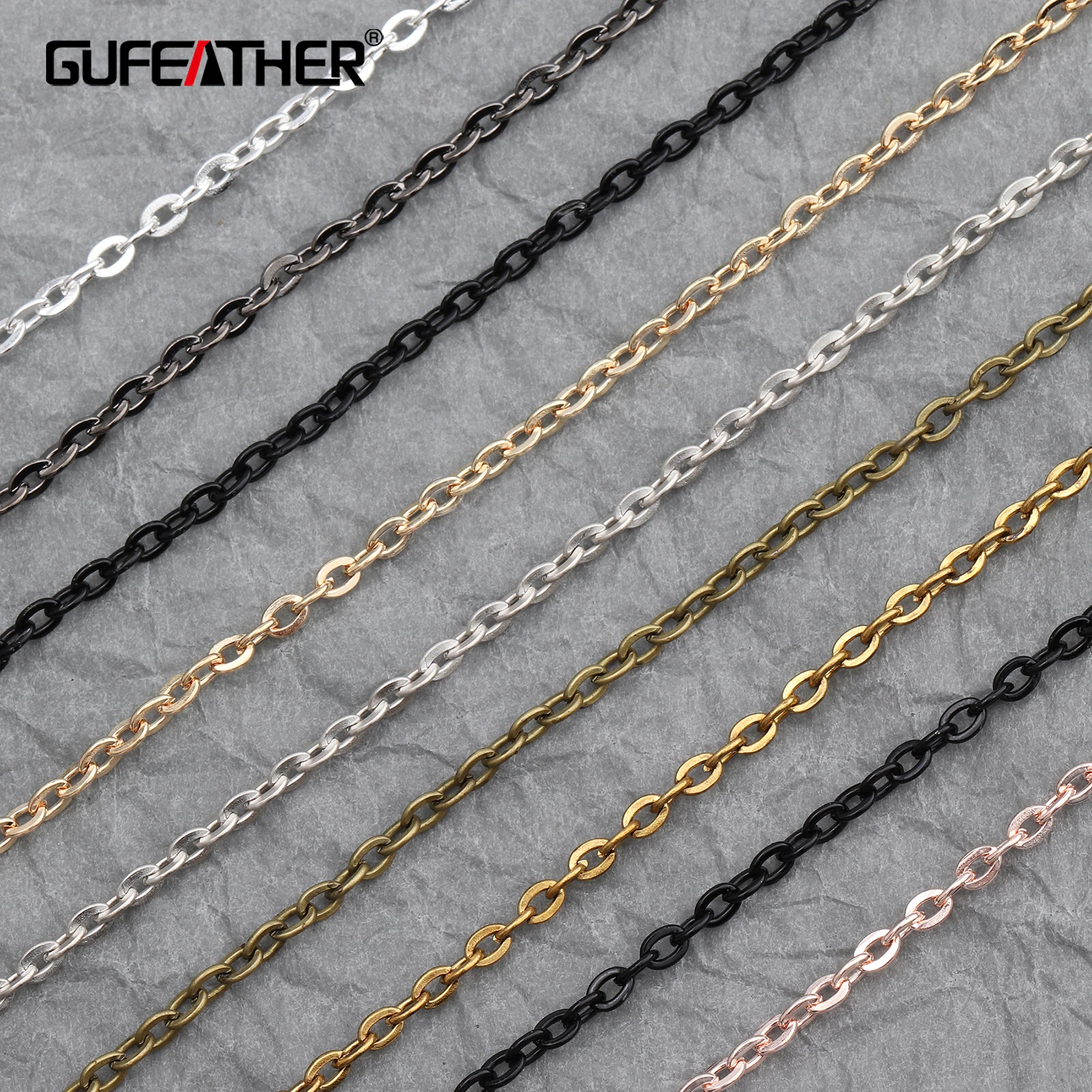 GUFEATHER C03/AliExpress Самая низкая цена бронза/аксессуары части/ювелирные аксессуары/diy цепи/античная бронза/10 м