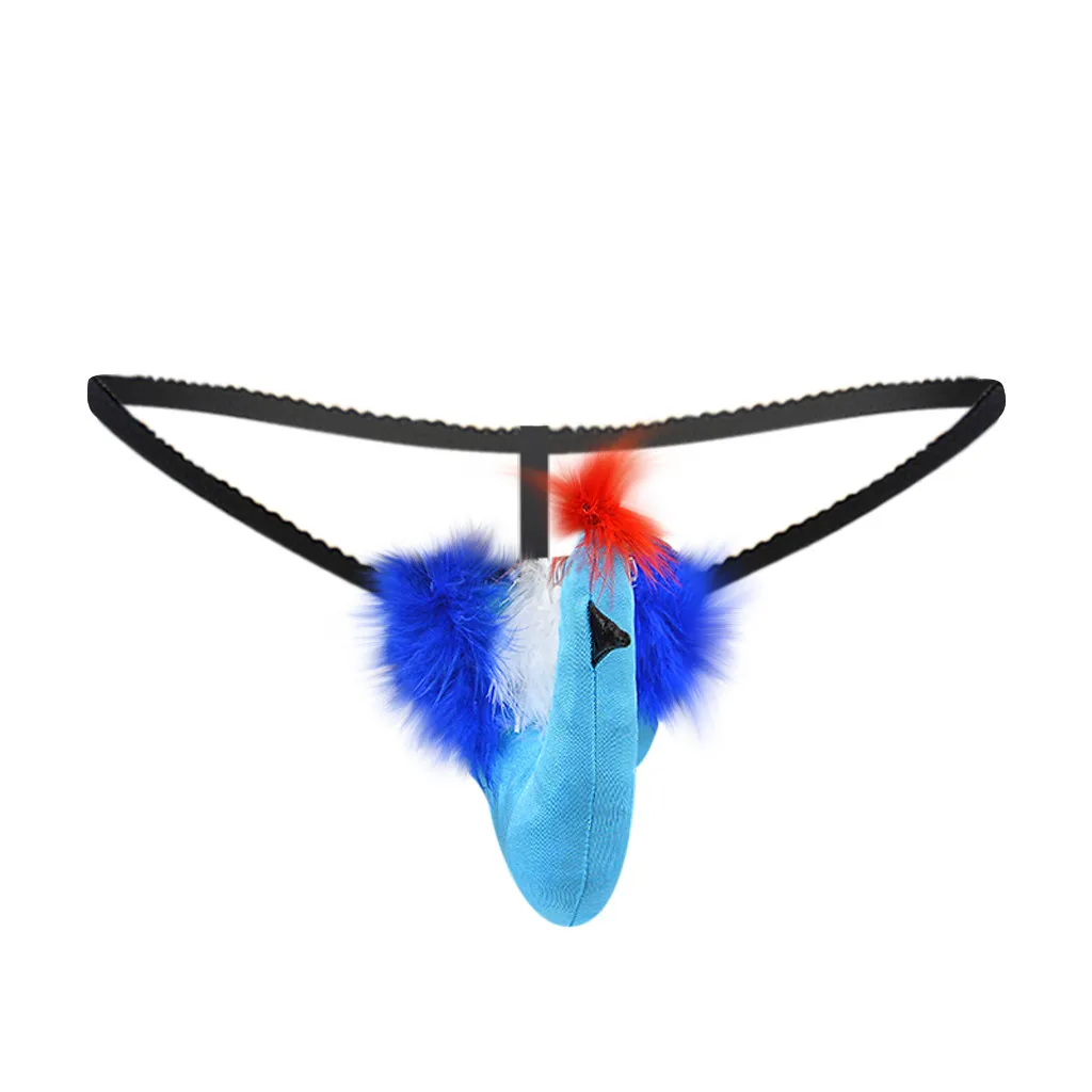 Мужское сексуальное нижнее белье с животным длинным пенисом Shealth srech G-string T-back