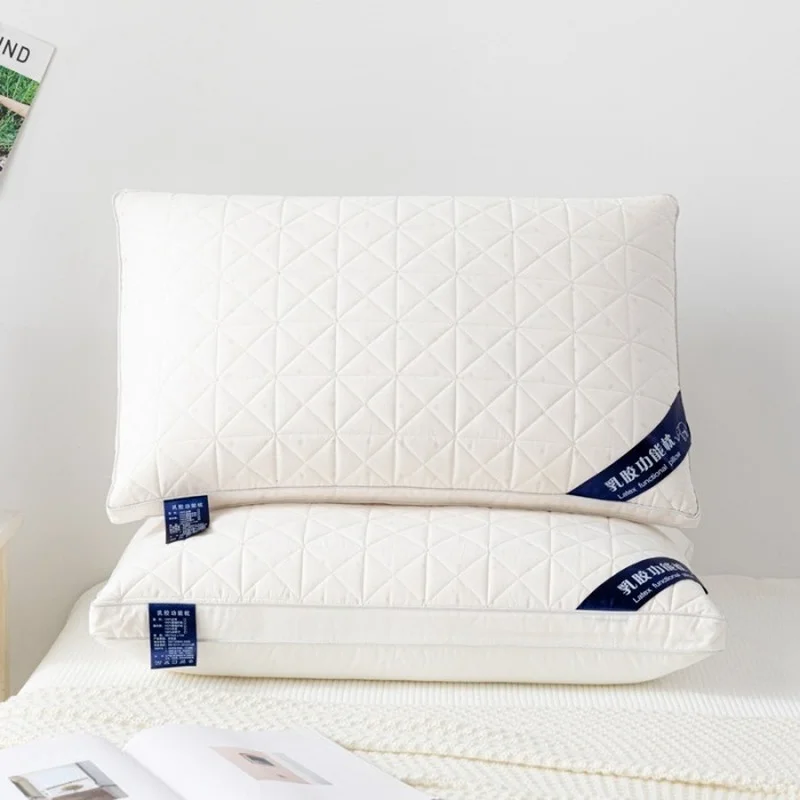 

Latex Pillow Quilted Function Feather Pillow Protects The Five-star Hotel Cervical Spine Bedding pregnancy pillow