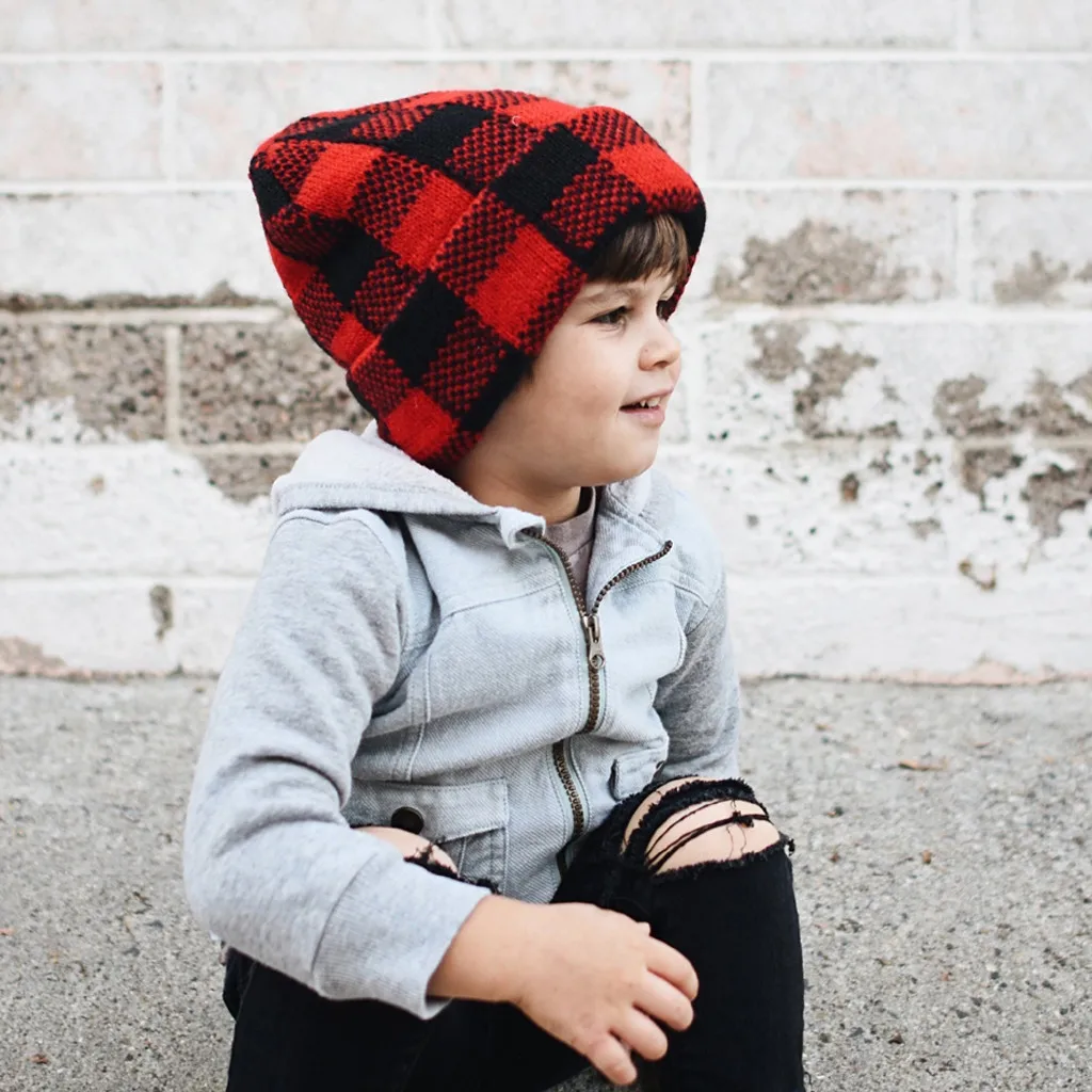 35 # модная меховая решетка для мамы и ребенка вязаная теплая шапка домашняя