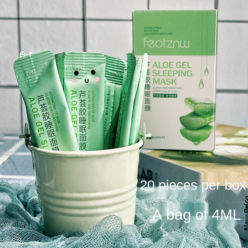 

Aloe Vera Gel after Sun Exposure Moisturizing Soothing Repair Shrink Pores Firming Portable Sleep Mask