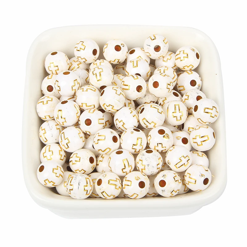 Бусины акриловые смешанные для самостоятельного изготовления ювелирных изделий