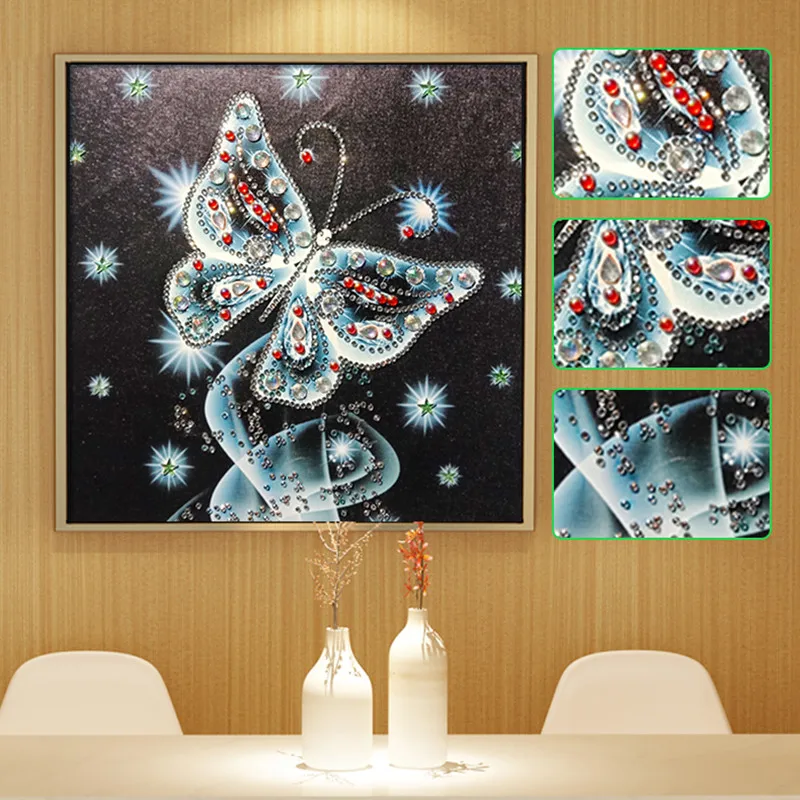 Алмазная живопись 5d &quotсделай сам&quot вышивка крестиком животное Бабочка алмазная